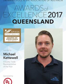 2017 SPASA QLD Awards of Excellence – Industry Trade Representative of the Year (Gold)