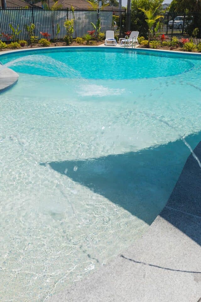 Photo of swimming pool. Pool built by Atlas Pools, Coffs Harbour