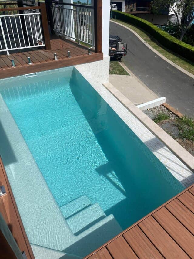 Photo of swimming pool. Pool by LJ Solid Plastering